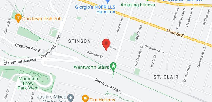 map of PH 07 200 Stinson Street